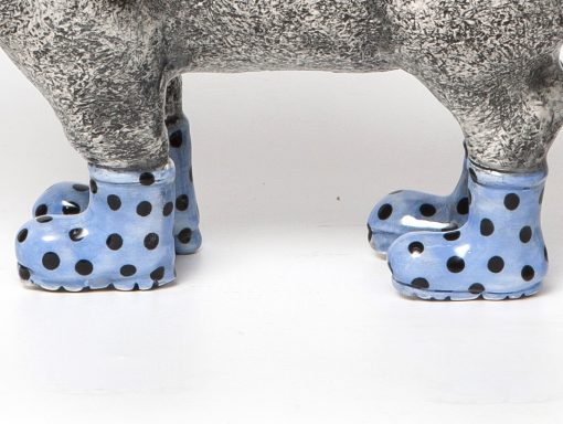 Pig in boots - Blue spotty