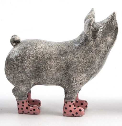 Pig in boots - Pink spotty