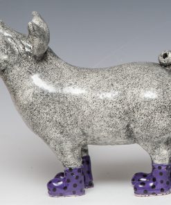 Pig in boots - Purple spotty