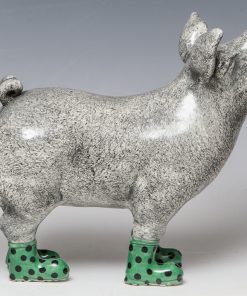 Pig in boots - Green spotty