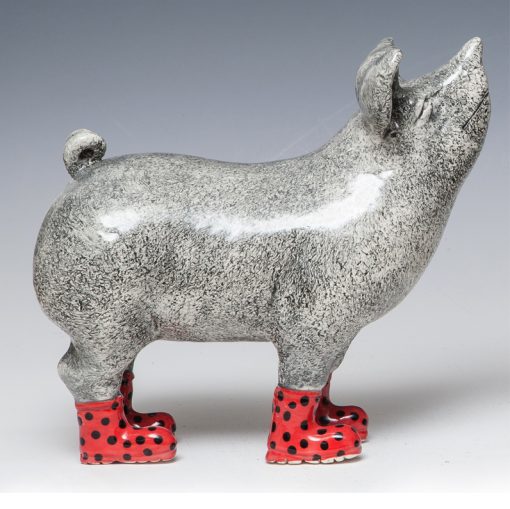 Pig in boots - Red spotty