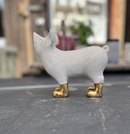 Mini Pigs with Gold or Platinum  lustre boots - Image 2