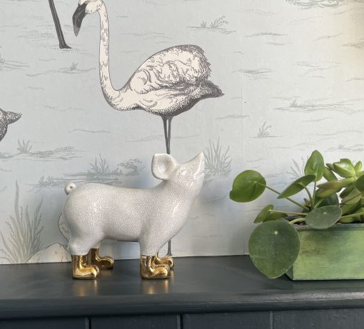 Mini Pigs with Gold or Platinum  lustre boots - Image 3