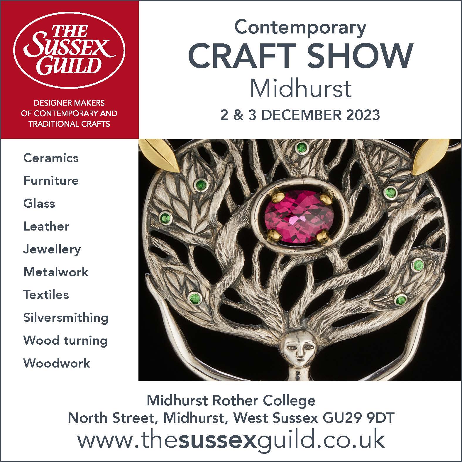 Midhurst Contemporary Craft Show - Saturday 2nd & Sunday 3rd December