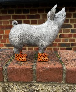 Pig in boots - Orange spotty